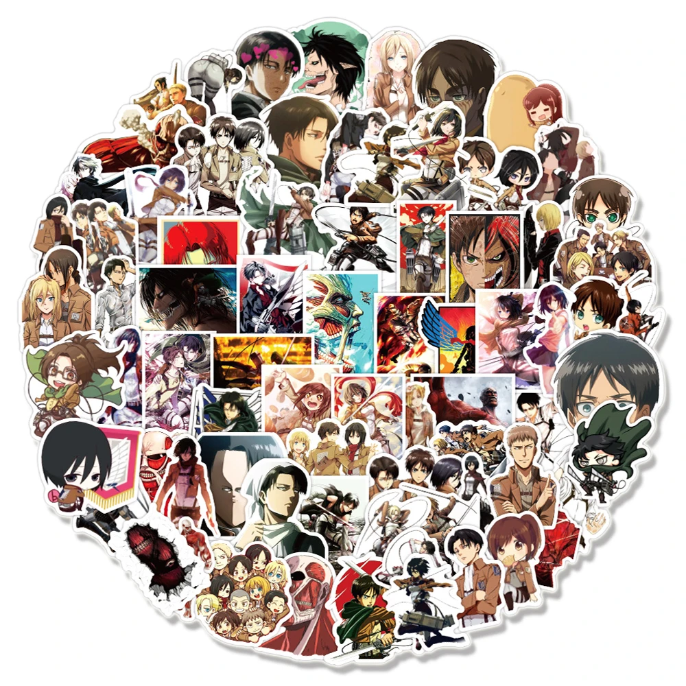 10/30/50/100PCS/Pack Japan Anime Attack on Titan Graffiti Stickers For Laptop Notebook