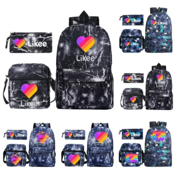 

LIKEE Schoolbag with Pencil Case Shoulder Bag New Likee Backpack Large Schoolbag Backpack School Bags for Girls Boy Toddlers