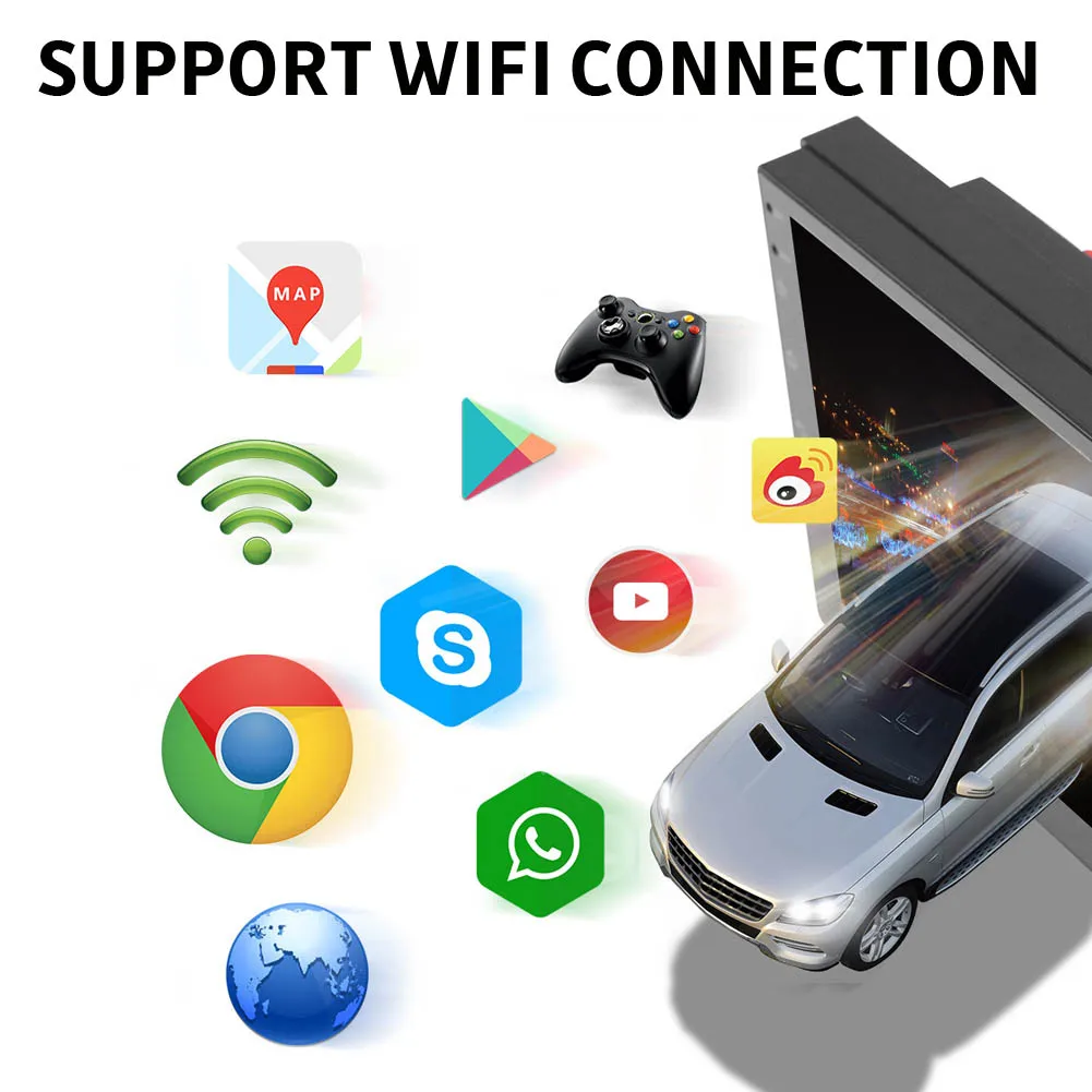 7 ''сенсорный мультимедийный Радио Стерео Bluetooth GPS FM Автомобильный MP5 плеер для