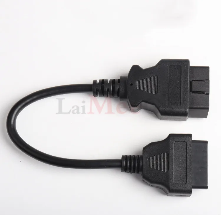 OBD extension cable Male to female 16-pin power supply OBD2 diagnostic tool extension cable 16pin extension cable 30cm (6)