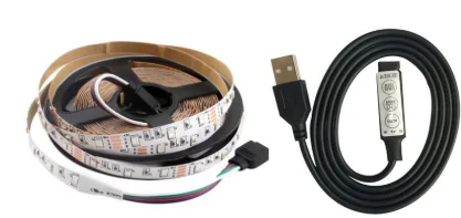 3key set Dc 5 в USB Светодиодная лента гибкий светильник 60Led 1 м 2 м 3 м 4 м 5 м SMD 2835 Светодиодный светильник полоса Декор рабочего стола экран ТВ тыловая подсветка - Испускаемый цвет: 3key set