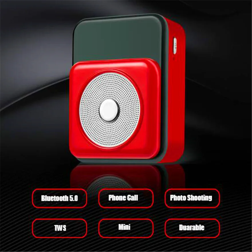 Мини Bluetooth динамик портативный музыкальный центр говорящие динамики с Bluetooth для телефона Бумбокс акустический беспроводной динамик s аудио