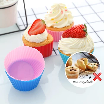 

20/30pcs Reusable Mini Muffin Cup Silicone Cake Baking Molds Cupcake Pan Kitchen Cake DIY Baking Mould No-toxic Baking Cups