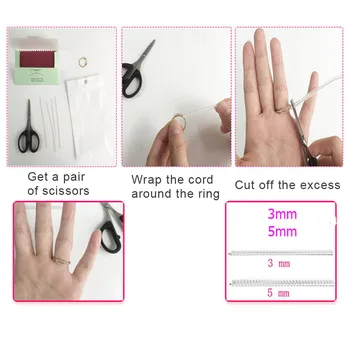 

4pcs 3mm 5mm Ring Size Adjuster Plastic Transparent Loose Rings Sizes Regulator Adjusting Spring Tool