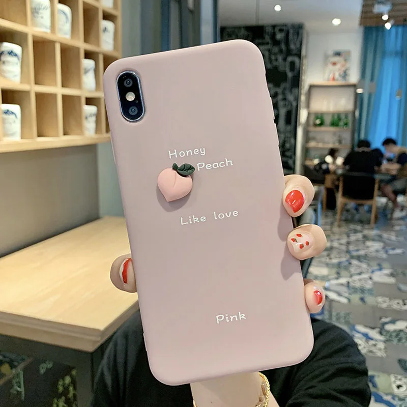 IPWSOO 3D силиконовый чехол с авокадо и фруктами для iPhone 11 Pro XS Max XR, мягкий ТПУ чехол для телефона с буквами для iPhone X, 6, 6 s, 7, 8 Plus, чехол - Цвет: AC8044