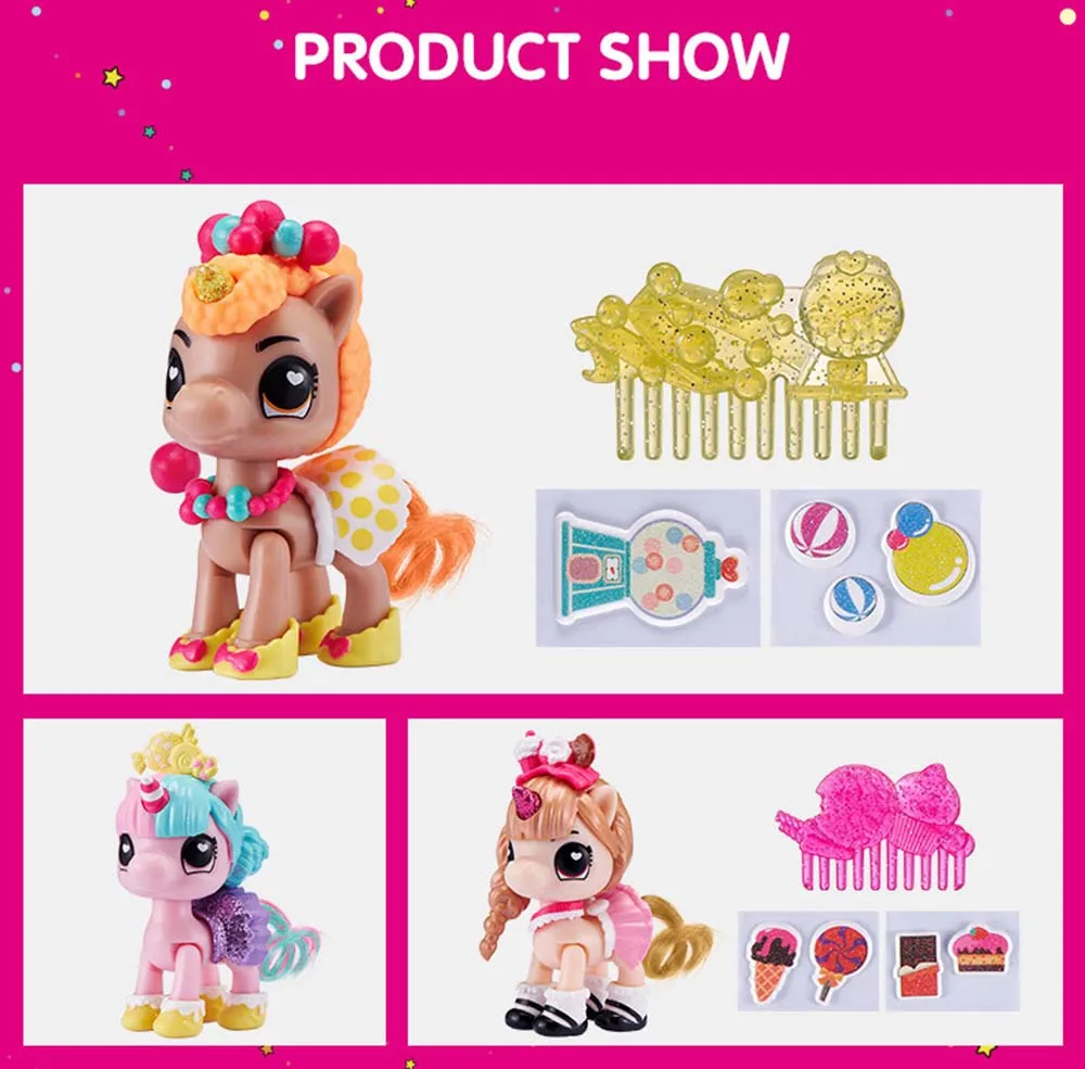 Кино и ТВ 5 платье-сюрприз игрушечные единороги kawaii С unicornio аксессуар виниловая модель Западная анимация подарок
