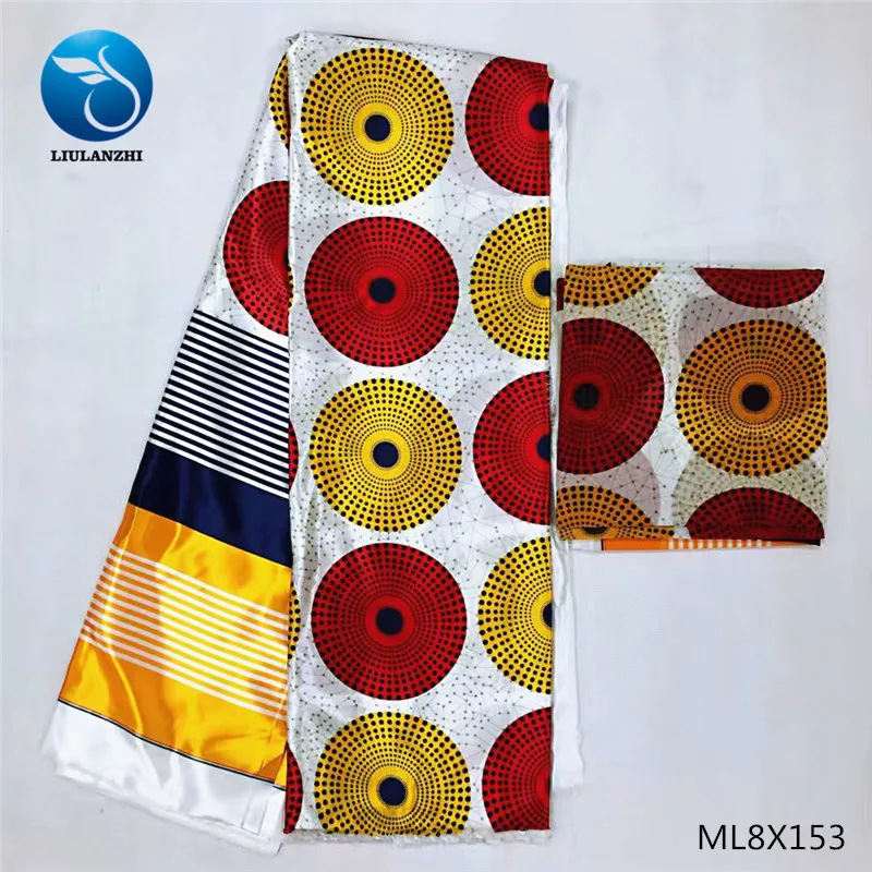 LIULANZHI вощеная ткань нигерийская шелковая воск Анкара печать восковая ткань s ML8X99