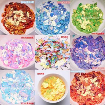 

9 × 16mm leaf sequins DIY handmade gold pearl beads clothing accessories material wedding Christmas party decoration sequins