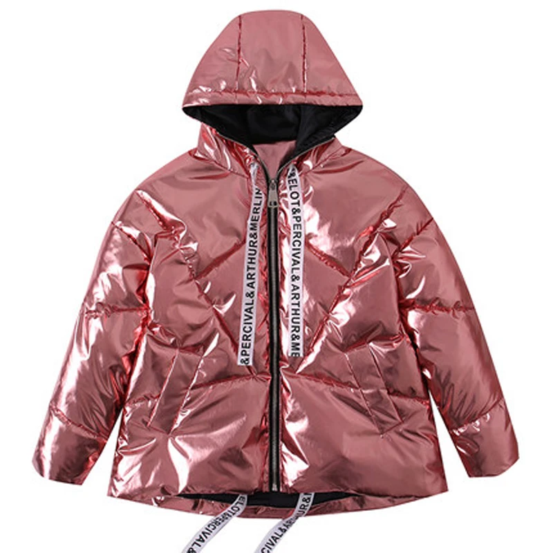

Winter Jacket Women Glossy Parka Coat Down Cotton 2019 Plus Size Female Warm Thick Clothes Student Autumn Quilted Fall Short