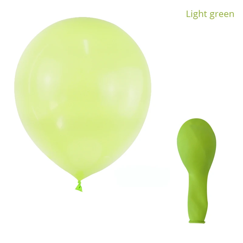 light green WEIGAO 100 шт Макарон конфеты Единорог латексные воздушные шары вечерние Свадебный шар День рождения декоративная бумага вечерние принадлежности - Цвет: light green