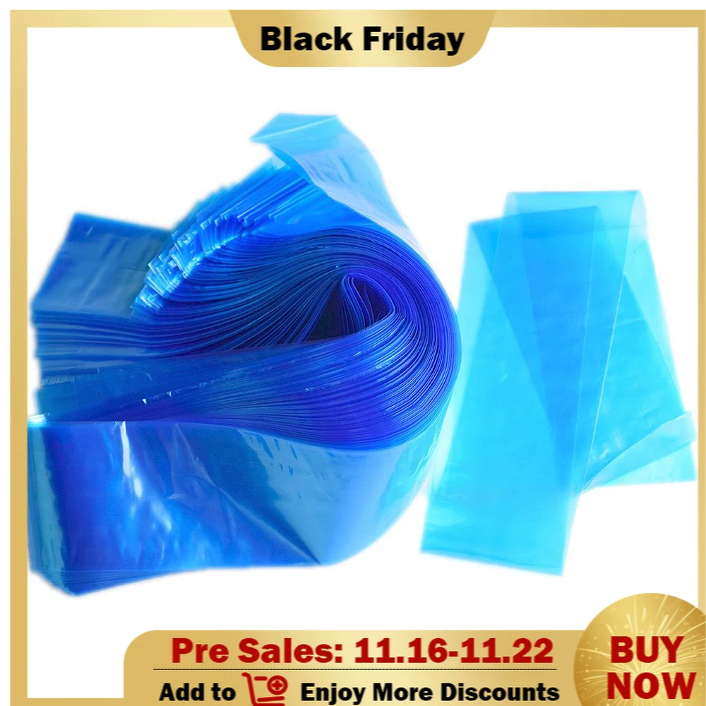 

100Pcs Plastic Blue Tattoo Clip Cord Sleeves Covers Bags Supply for Tattoo Machine Tattoo Accessory