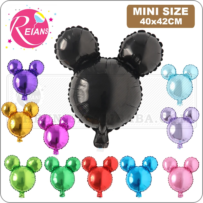 Birthday Aluminum Balloons cartoon pure color mouse Head Cartoon Foil Balloons Kids Birthday Party Supplies Wedding Decorations foil balloons birthday balloons birthday balloon set party balloon set birthday party decoration set aluminum balloon inflatable balloon