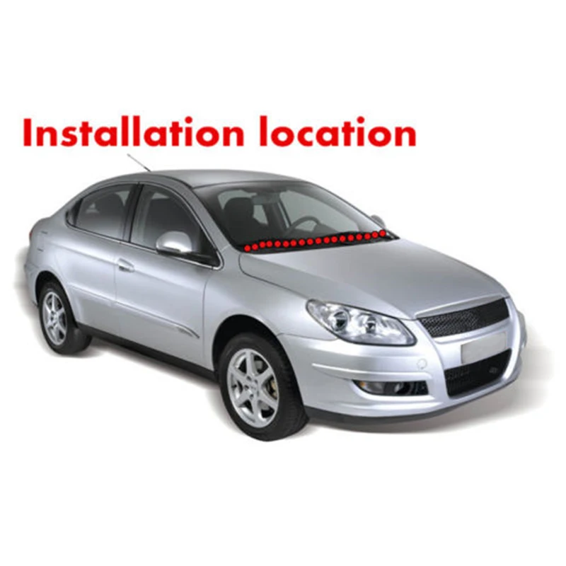 Car Ageing Rubber Seal Strips Under Front Windshield Panel Sealed Trim Moulding Strip B88
