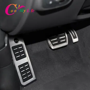 

Color My Life Stainless Steel AT Car Pedals for Audi Q5 SQ5 FY 2018 2019 2020 Replacement Parts Auto Gas Brake Rest Pedal Cover