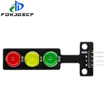 

10PCS Mini 5mm LED DC 5V Traffic Light LED Display Module Board for Arduino Mini-Traffic Light for Traffic Light System Model