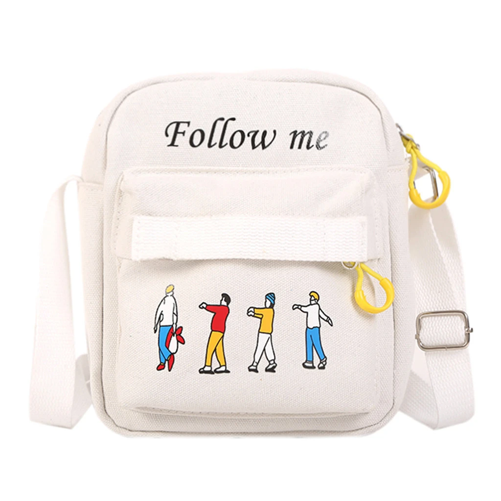 Новые женские маленькие сумки холщовые повседневные свежие художественные