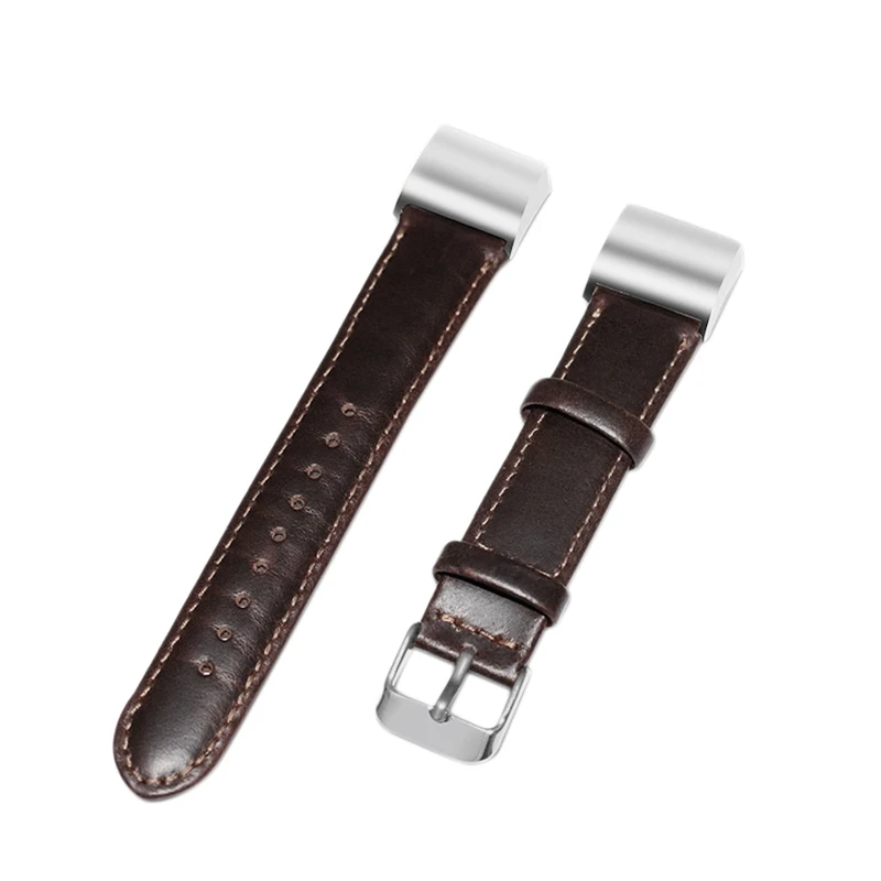 Ремешок из натуральной кожи для часов FitBit Charge 2 сменные ремешки для часов Pulsera браслет с стальной пряжкой