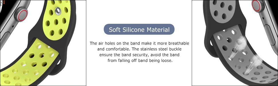 Silicone Strap For Apple Watch band 44mm 40mm iWatch 38mm 42mm Smartwatch watchband Bracelet Apple Watch 6 SE 5 4 3 Accessories