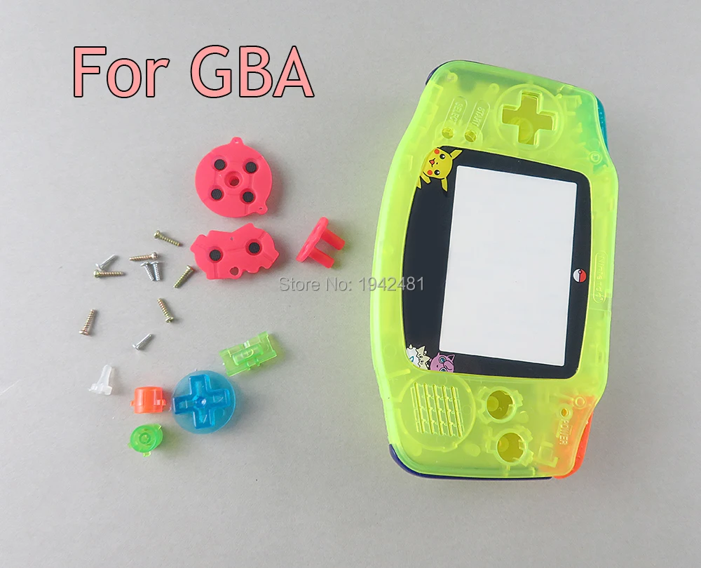 12 комплектов для игры мальчик Advance Игровая приставка GBA Dreamy Полный Корпус в сборе цвет оболочки для винтов GBA