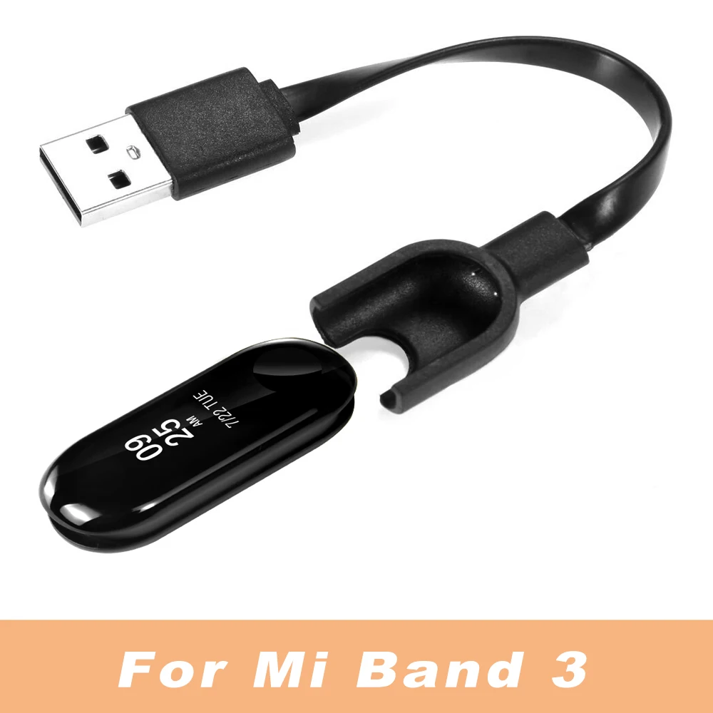 Mi Band 3 Charger Кабель зарядного устройства для Xiaomi Mi Band 4 NFC разборка Бесплатный адаптер зарядного устройства провод браслет Mi Band 4 Mi 3 2 Mi4 USB кабель - Цвет: Mi Band 3 Charger