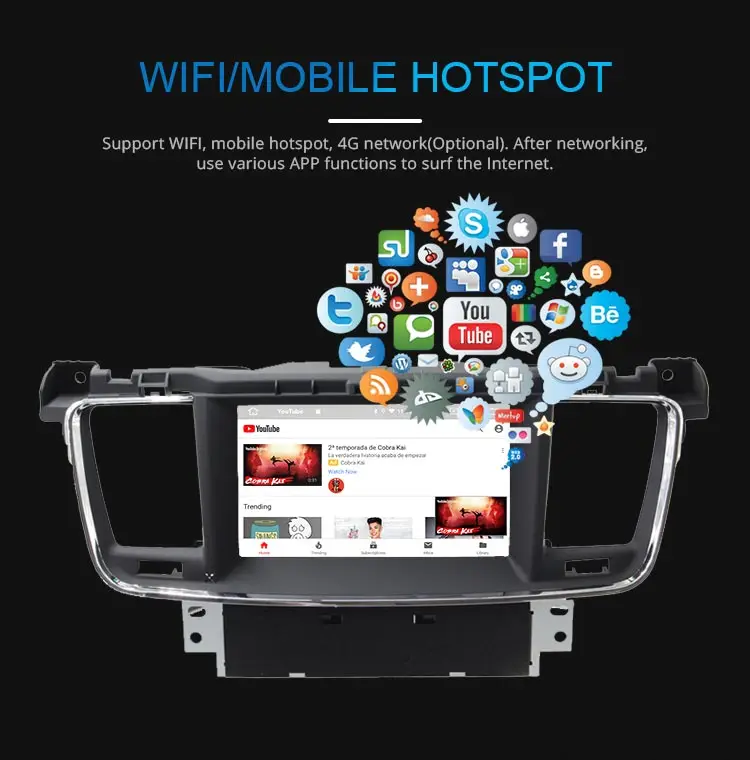 Sale JDASTON Android 9.0 Car DVD Player For PEUGEOT 508 Stereo GPS Navigation multimedia Auto Audio Radio Octa Cores 4G+64G Headunit 5