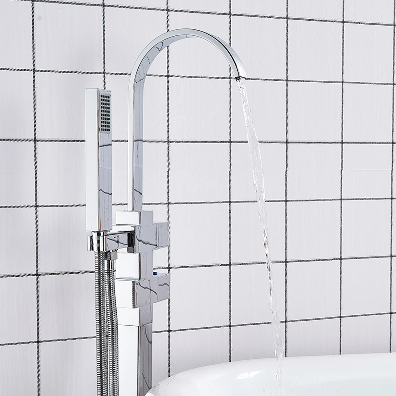 Vidric Термостатический душ смеситель кухонный, две рукоятки термостатический смеситель напольный смеситель для ванны вращение на 360