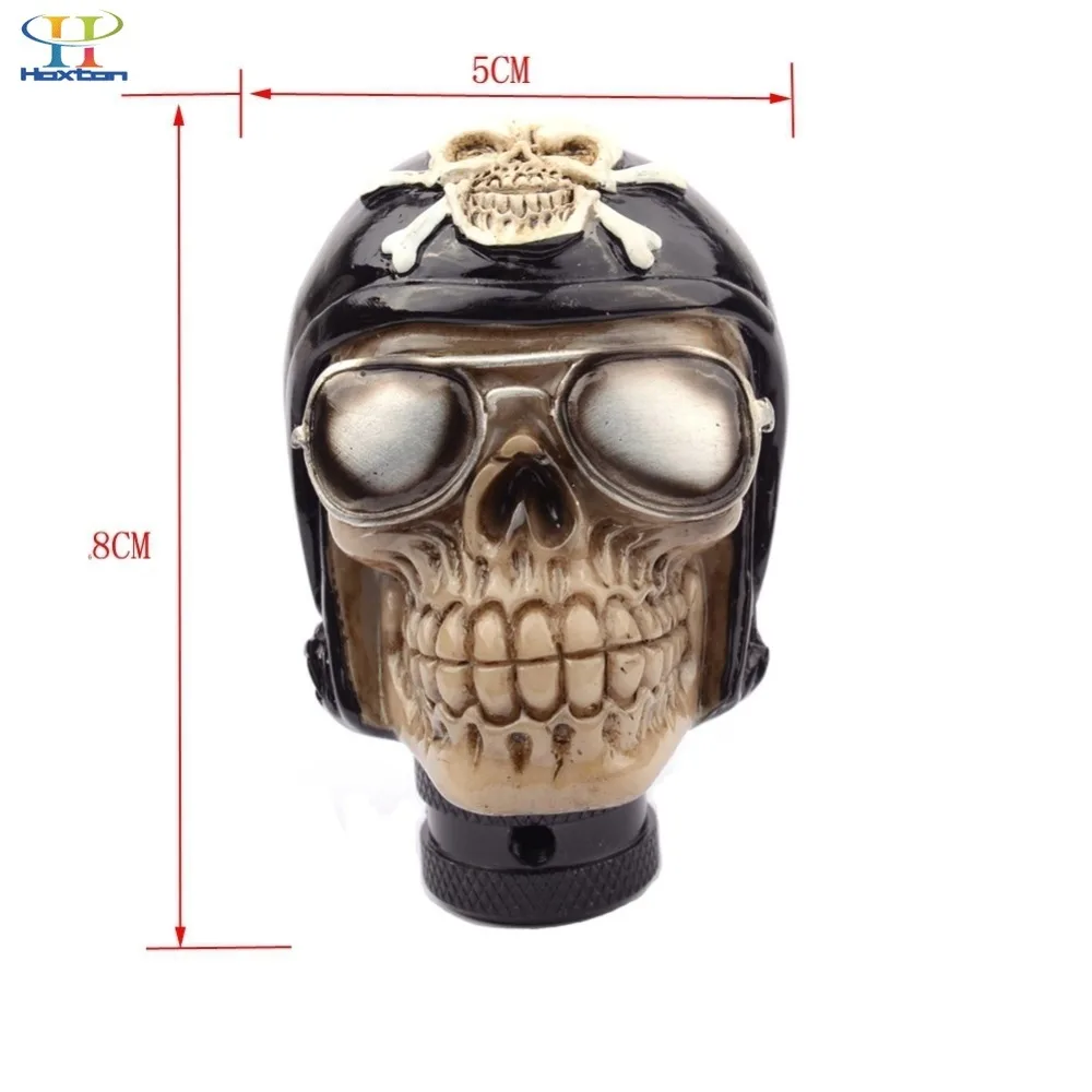 Black-Pirate-Skull-Manual-Automatic-Gear-Shift-Knobs-Car-Styling-Manual-For-Kia-Nissan-Gear-Shifter