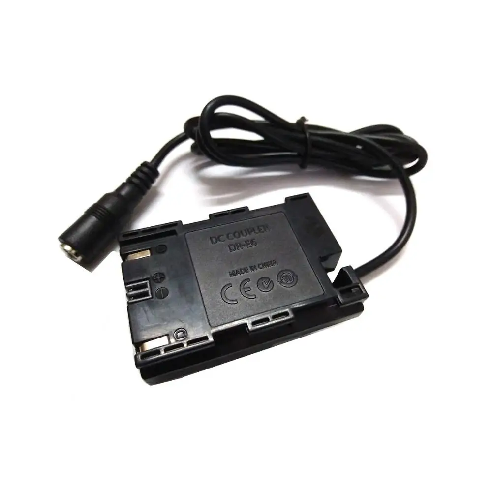 Lp-E6 Lpe6 Dummy Batteria Completa Decodificato Ack-E6 Dr-E6 Dc Accoppiatore Per Canon Eos 5D Mark Ii Iii 5D2 5D3 6D 7D 60D 60D 70D 80D R5 R6