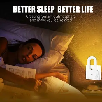 

Smart Sensor Light Automatic Ligh Sensing Wall Lamp Energy Saving LED Creative Plug-In Automatic Light Lamp Bright
