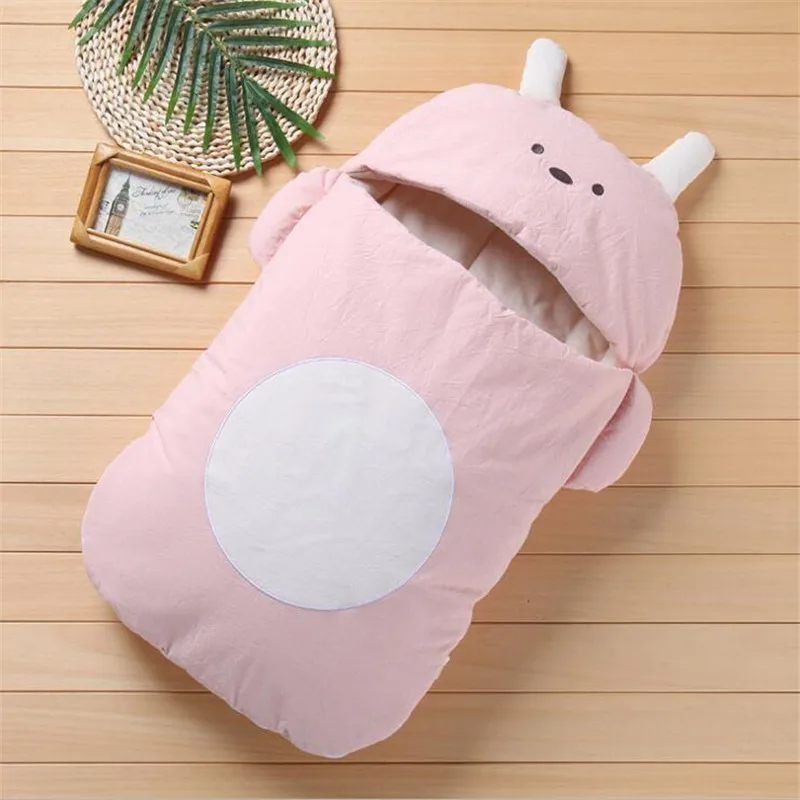 as the photo Babies Sleeping Bags Newborn Baby Cotton Swaddle Wrap Envelope Cotton 0-4 Months Baby Blanket Swaddling Wrap Sleepsack - Color: as the photo