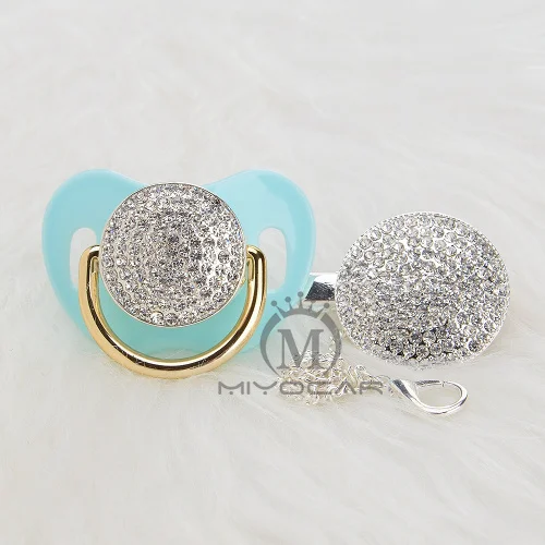 AS-7 0-6M MIYOCAR BLING all silver gold bling пустышка и пустышка зажим уникальный дизайн Детские SGS сертификат Безопасный и уникальный как - Цвет: AS-7 0-6M