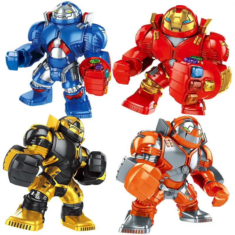 

Super Heroes Building Blocks Compatible Legoingly Iron Man Marvel Hulk Figures Set Bricks Kids Toys For Children Boys