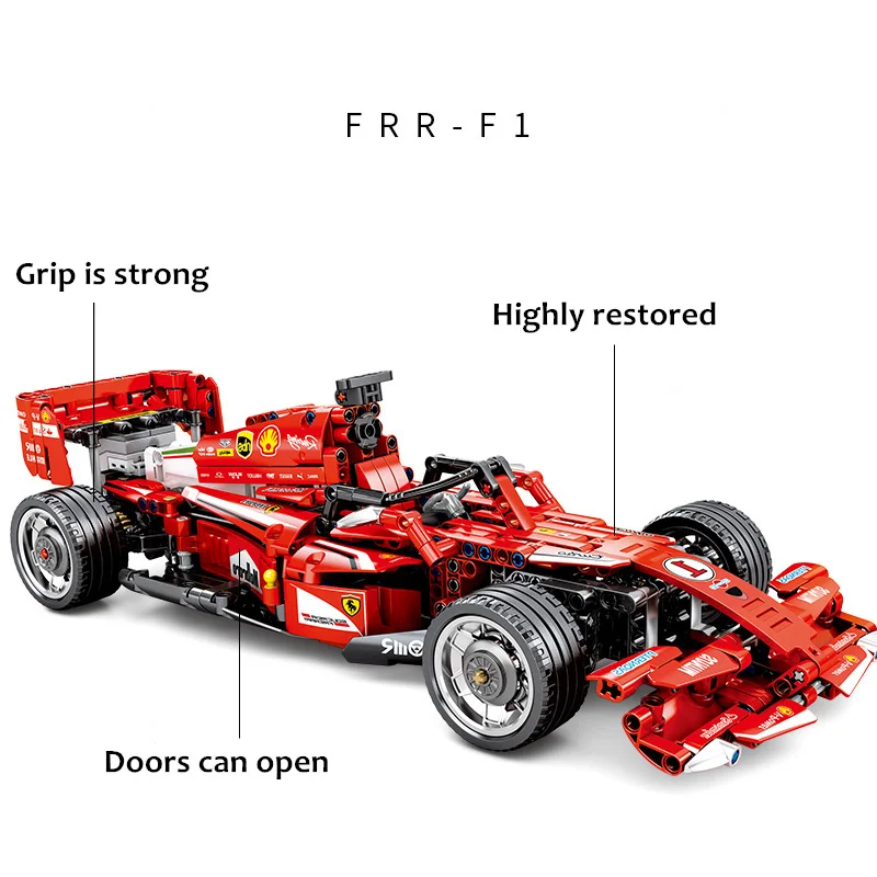 Монстр мотор 701000 технологические строительные блоки F1 гоночный автомобиль MOC совместимый IEGOset RC дистанционное управление Скорость Модель кирпичики игрушки подарок