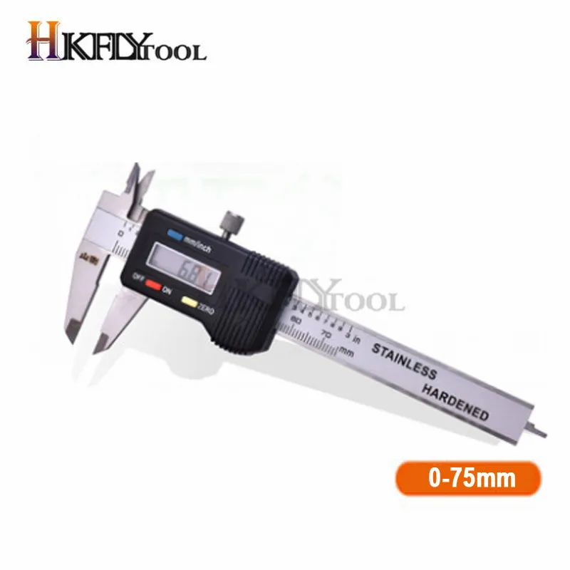 Stainless Steel Digital Caliper mini Pocket 50mm 70mm 100mm Thickness Gauge Electronic Vernier Caliper Slider Caliper Gem Tool