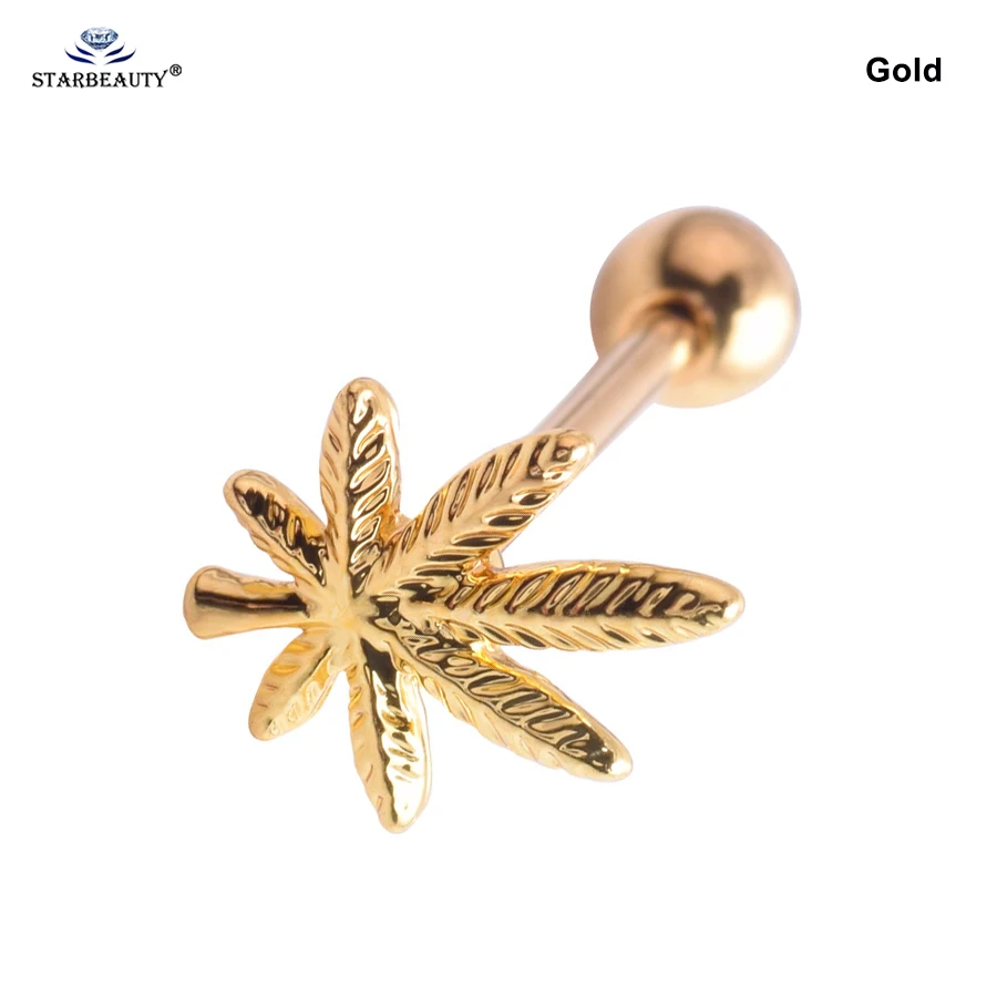 Starbeauty 1 шт., кольца для пирсинга языка, пирсинга - Окраска металла: Golden
