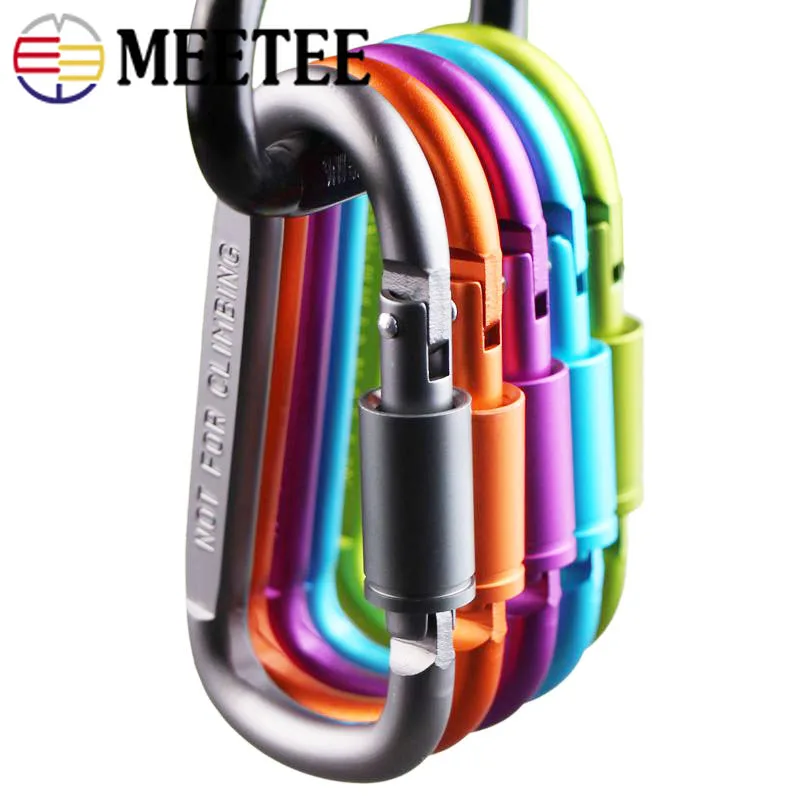 Meetee 4/10 шт. 8 # D образная Пряжка для альпинизма застежка с карабином из сплава