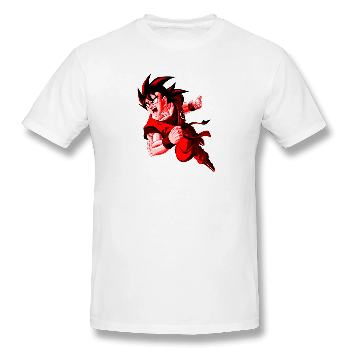 

Dragon Ball Goku print casual mens o-neck Harajuku t shirts and fashion Men's Basic Short Sleeve T-Shirt