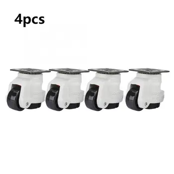 

4pcs 1.5" Retractable Leveling Caster Industrial Machine Swivel Caster 330lbs Capacity Caster wheels Furniture