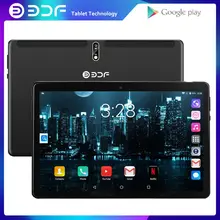 BDF – tablette PC 4G de 10 pouces, avec fonction appel téléphonique, Android 9.0 Core, double carte SIM, 2 go de ram et 32 go de rom, wi-fi, IPS, Google market, pour enfants
