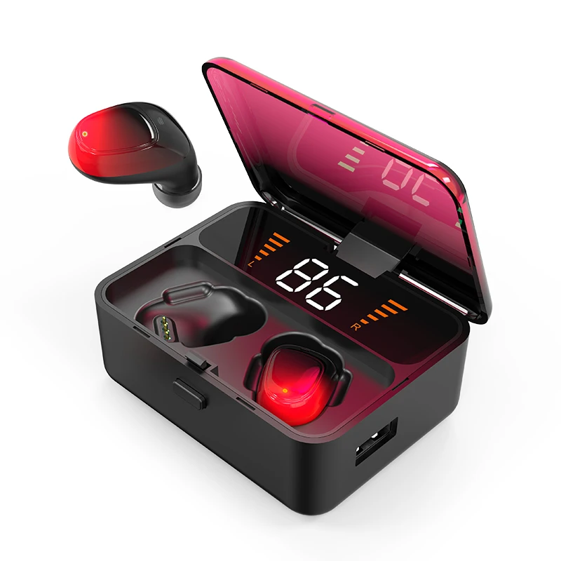 Vs-ES1 TWS сенсорные Bluetooth наушники с отпечатком пальца Беспроводные HD стерео наушники с шумоподавлением Спортивная/игровая Музыкальная гарнитура