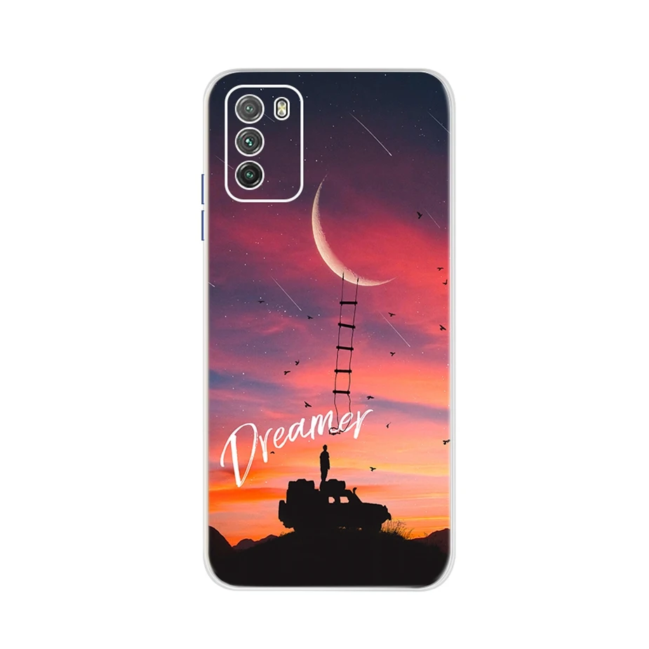 For Xiaomi Poco M3 Case PocoM3 Soft Silicone TPU Back Cover For Xiaomi Poco M3 Case 6.53'' Phone Cover Shockproof Bumper  Fundas xiaomi leather case design Cases For Xiaomi