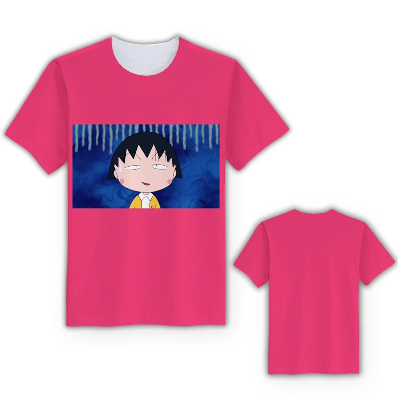 Г., 1 шт., модные футболки с аниме рисунком «Chi-bi Maruko», Повседневная футболка Летняя футболка с короткими рукавами, индивидуальная футболка унисекс, новинка