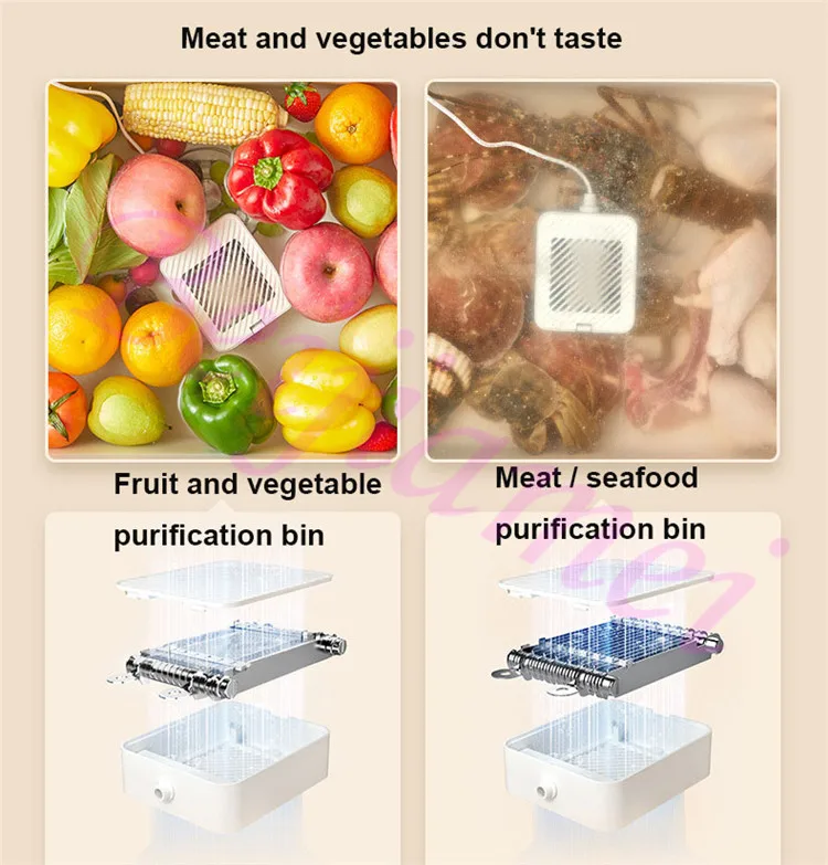10L Vegetable Fruit Cleaner Washer Sterilizer Purifier Electric Food Material Washing for Grain Beef Sterilization 6
