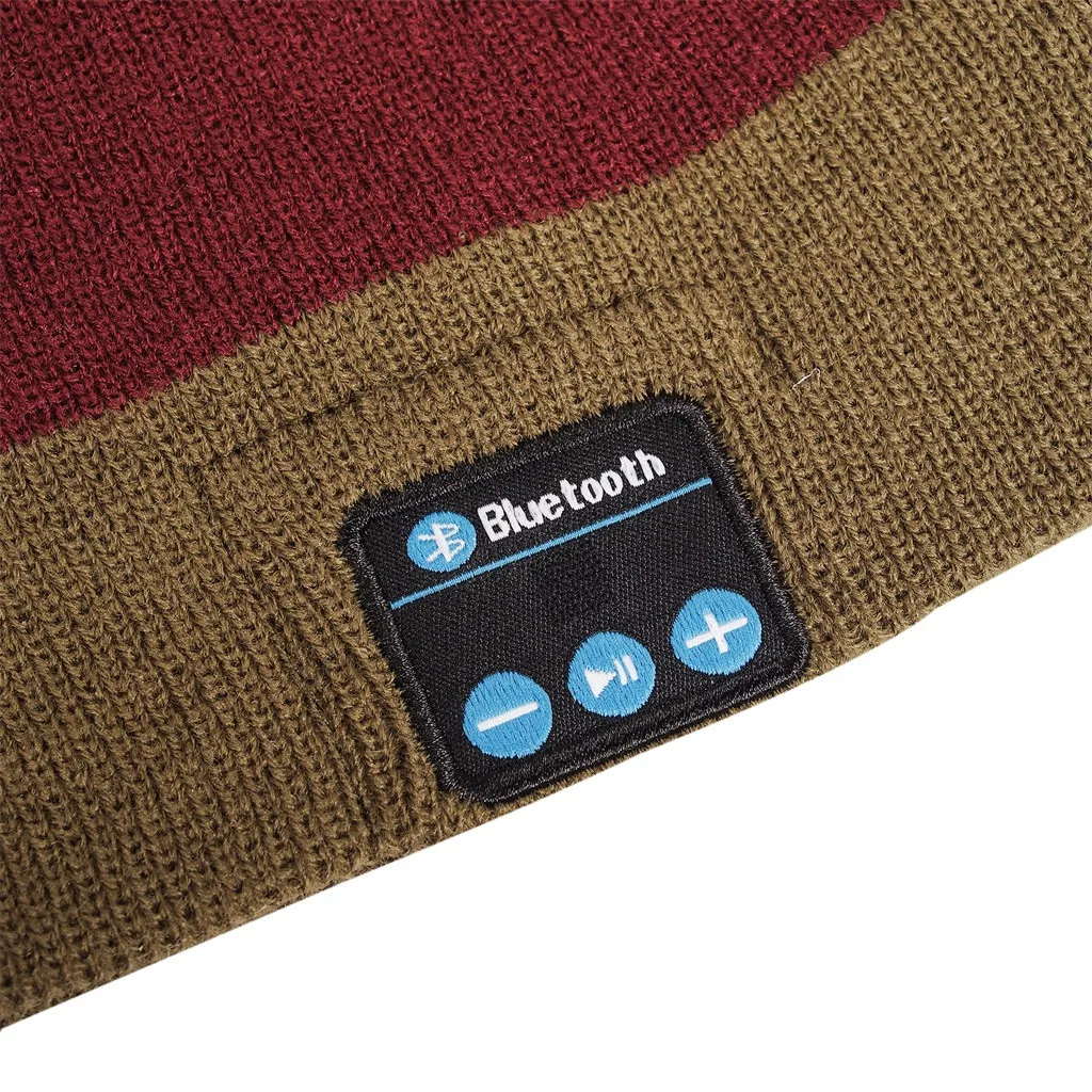 Mosunx, портативные беспроводные Bluetooth наушники, Bluetooth, музыкальная шапка со стереонаушниками, динамик, беспроводная, теплая, с микрофоном