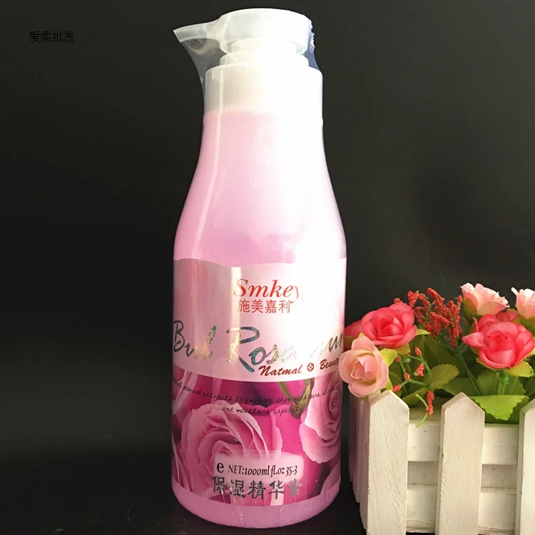 뷰티 살롱 로즈 에센스 브라이트 스킨 리하이드 레이션 모이스처라이징 1000ml 스킨 케어 세럼, 페이셜 스킨 케어 제품 