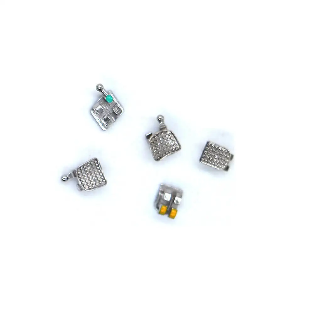 Orthodontic Brackets 1 Pack Metal Mini Roth Slot 022 345 3 Hooks Dental Braces For Teeth MBT 018 Dentist Materials Dentistry