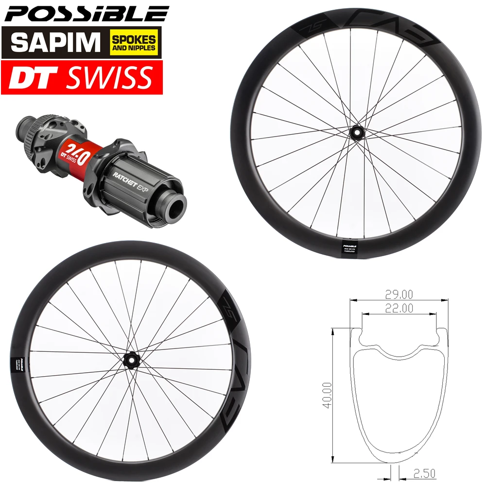 Possibili Ruote Road Disc Dt Swiss 240 Exp Sp Central Lock Tubeless Ruote In Carbonio Leggero 24H/24H