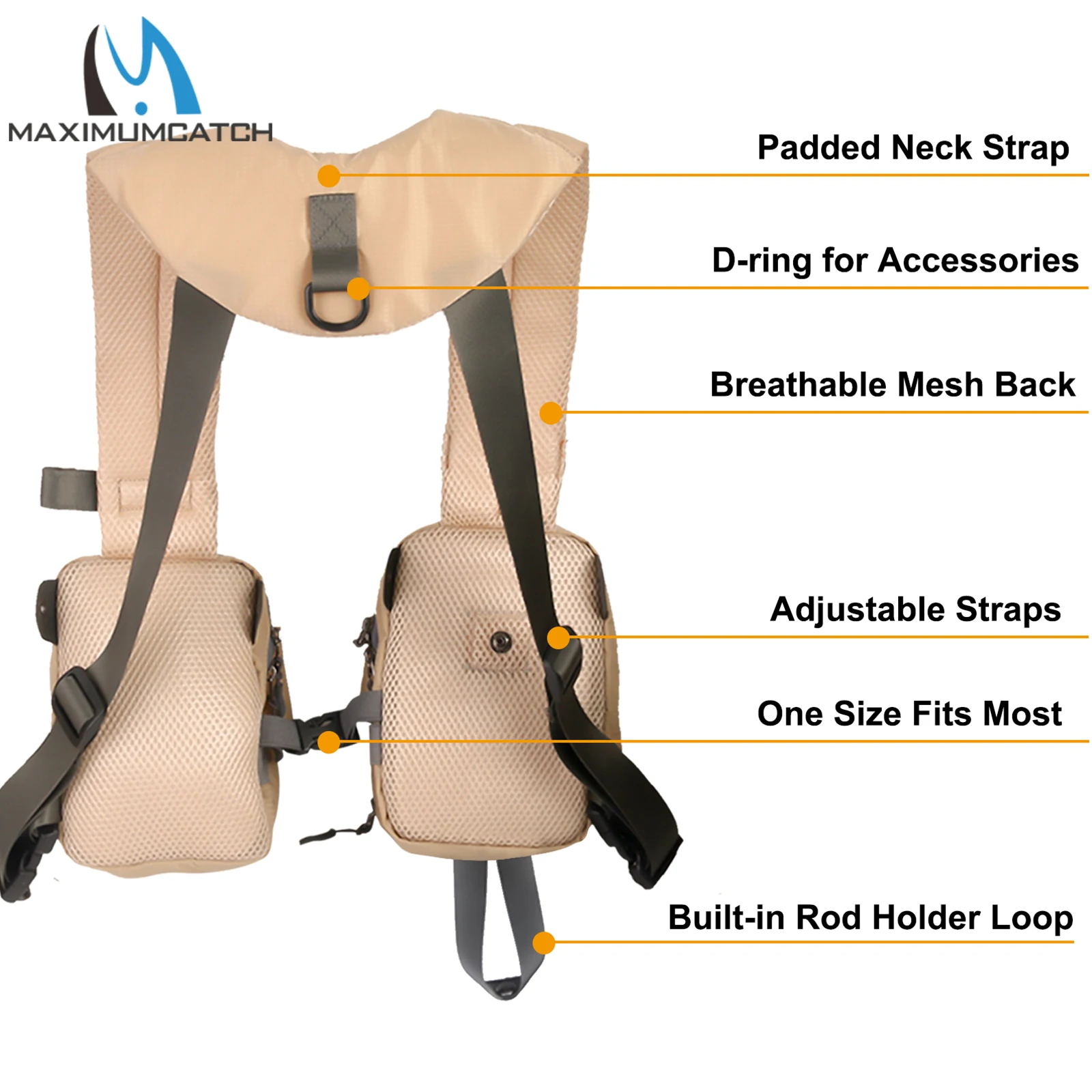 Maximumcatch Compact Fly Fishing Chest Pack Light Weight
