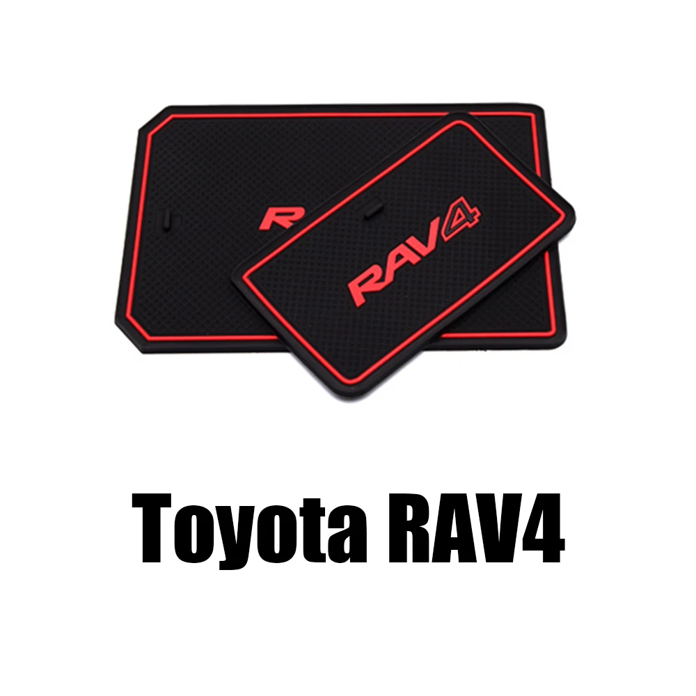 Для 2013 Toyota RAV4 40 XA40 автомобильный паз ворота Слот подлокотник хранения резиновый нескользящий коврик для чашки