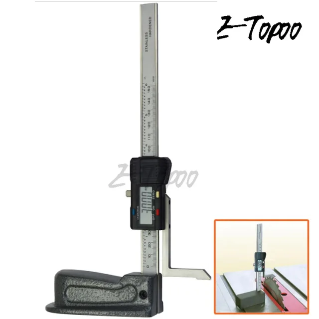 0-150mm 200mm 300mm 500mm Stainless Steel Digital Height Gauge electronic Height vernier caliper Woodworking Table Marking Ruler